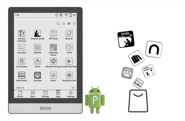 eBookReader Onyx BOOX Poke 3 - Android apps